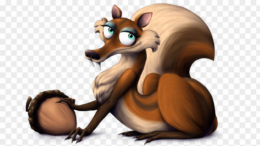 Ice Age Squirrel Scratte Sid PNG