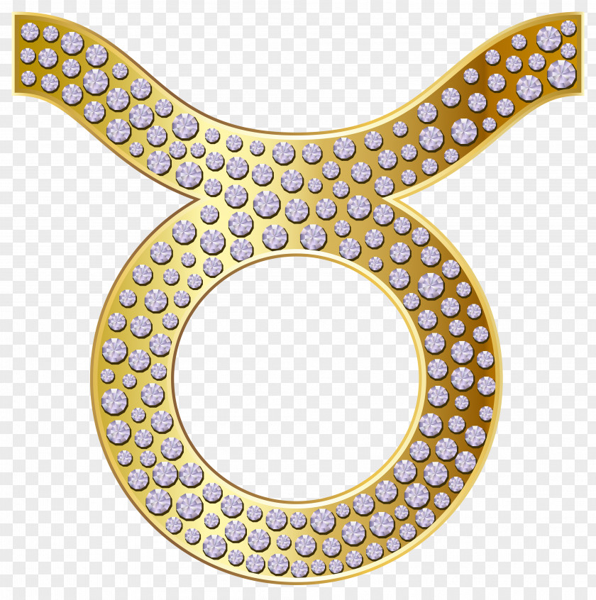 Taurus Zodiac Sign Gold Clip Art Image Astrological Horoscope PNG