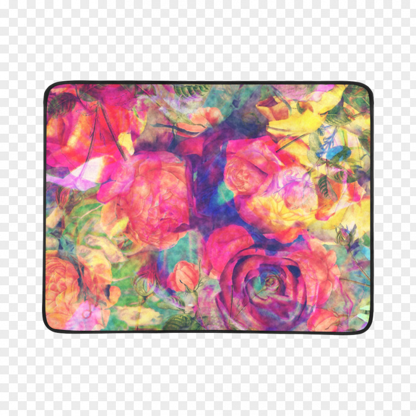 Beach Mat Petal Floral Design Pink M Pattern PNG