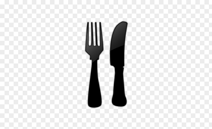 Black And White Simplicity Boomerang Cafe Fork Kitchen Utensil PNG