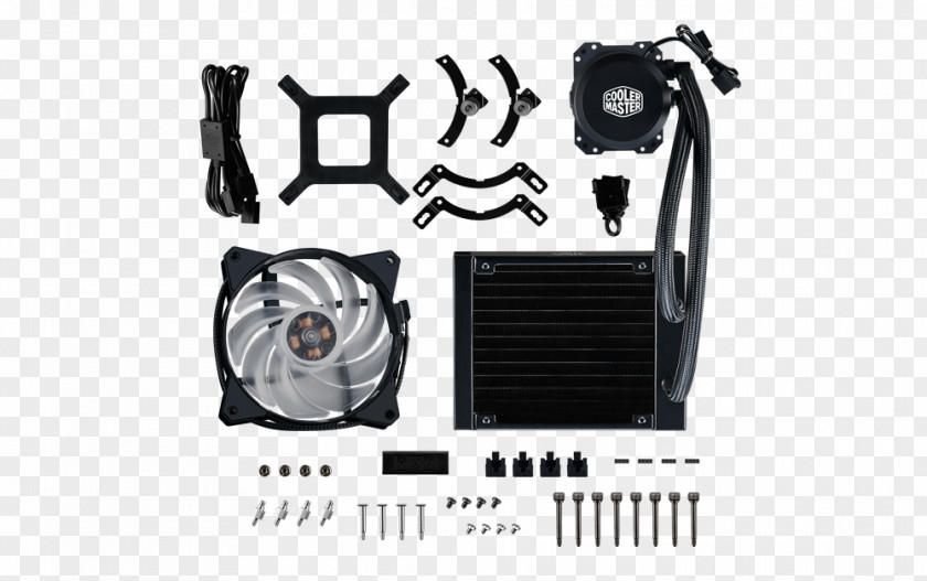 Cooler Master Computer System Cooling Parts Water Heat Sink Central Processing Unit PNG
