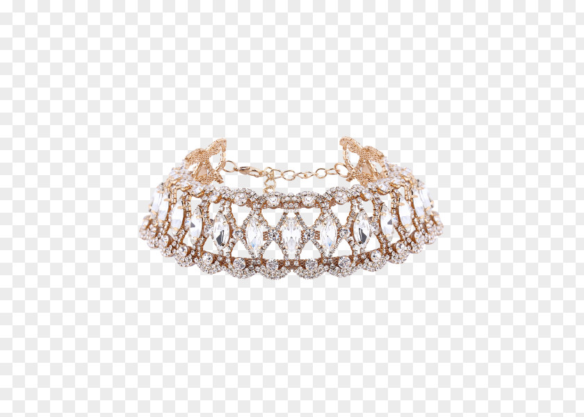 Diamond Shape Bling Jewelry Choker Necklace Imitation Gemstones & Rhinestones Collar Bling-bling PNG