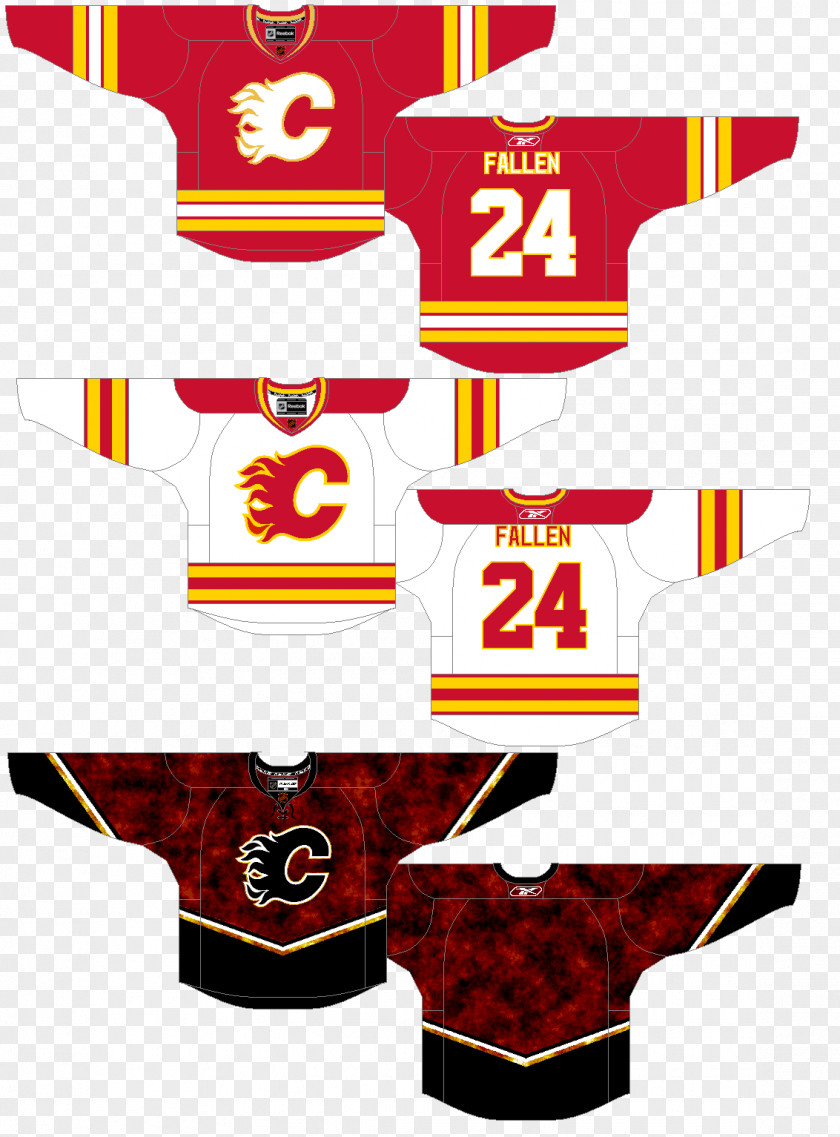 Third Jersey Calgary Flames Sleeve Uniform PNG