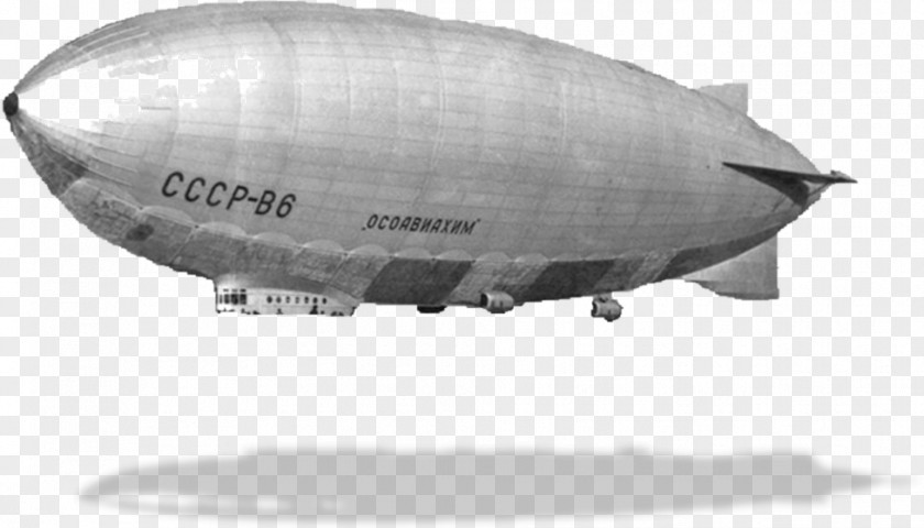Zeppelin Rigid Airship SSSR-V6 OSOAVIAKhIM Blimp PNG