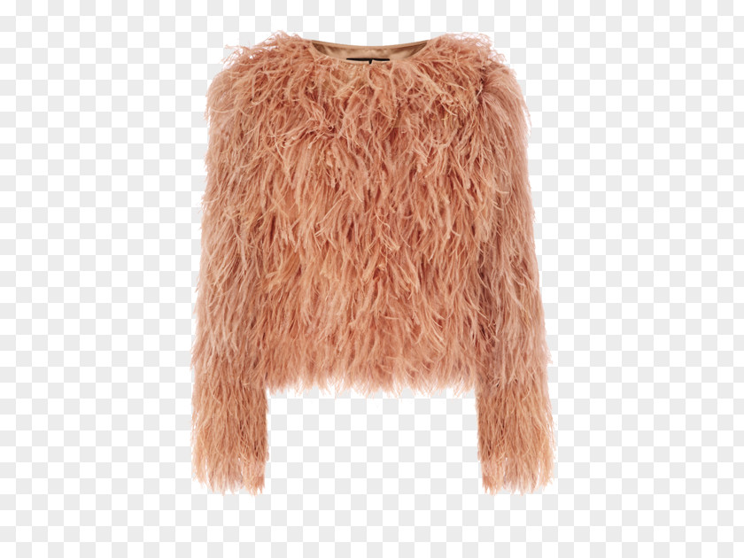 Fashion Beauty Fake Fur Coat Jacket Dress PNG