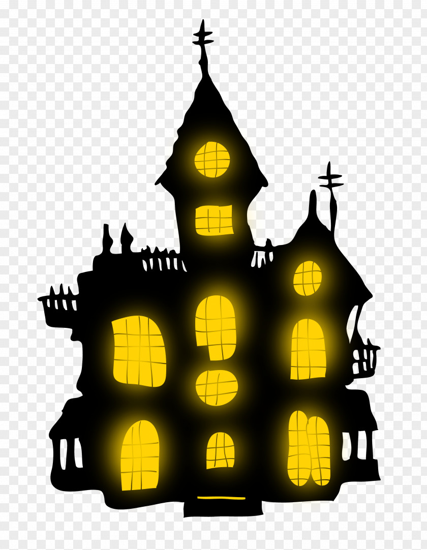 Halloween Haunted House Attraction Clip Art PNG