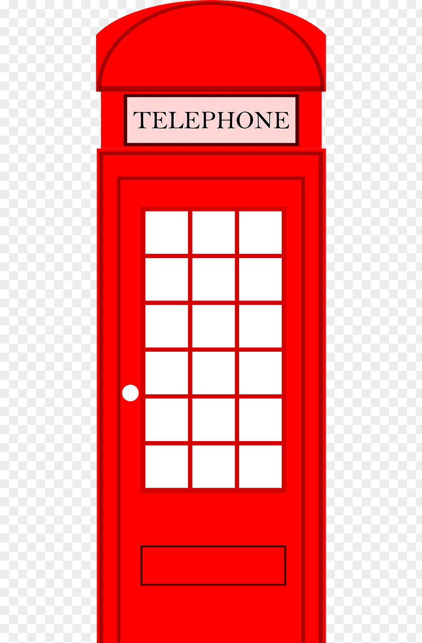 London Red Telephone Box Clip Art Booth Openclipart PNG