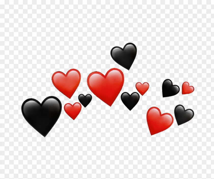 Red Cuteness Love Heart Emoji PNG
