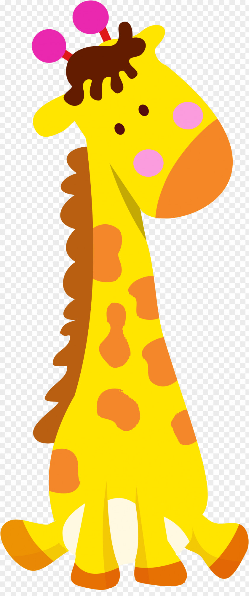 Tahu Cartoon Northern Giraffe Caricature Clip Art PNG