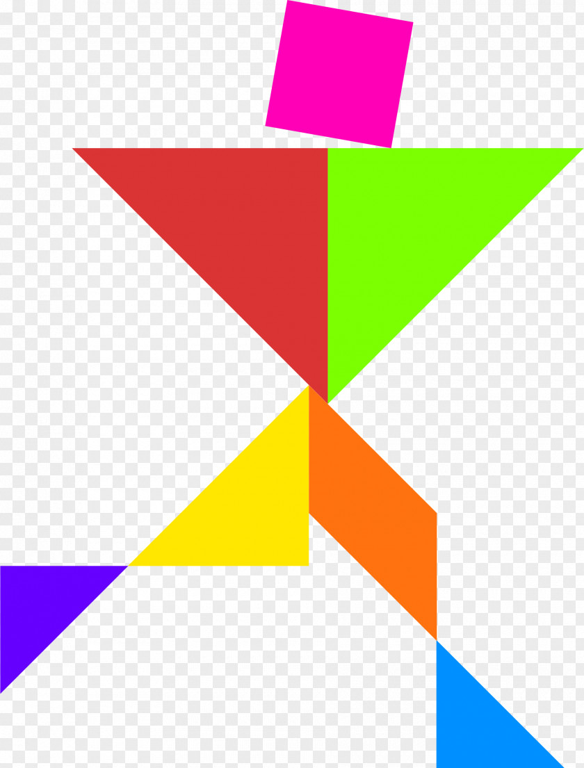 Coloured Background Tangram Puzzle Game Clip Art PNG