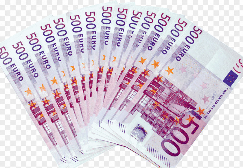 Euro Pound Sterling 500 Note Banknote Money PNG