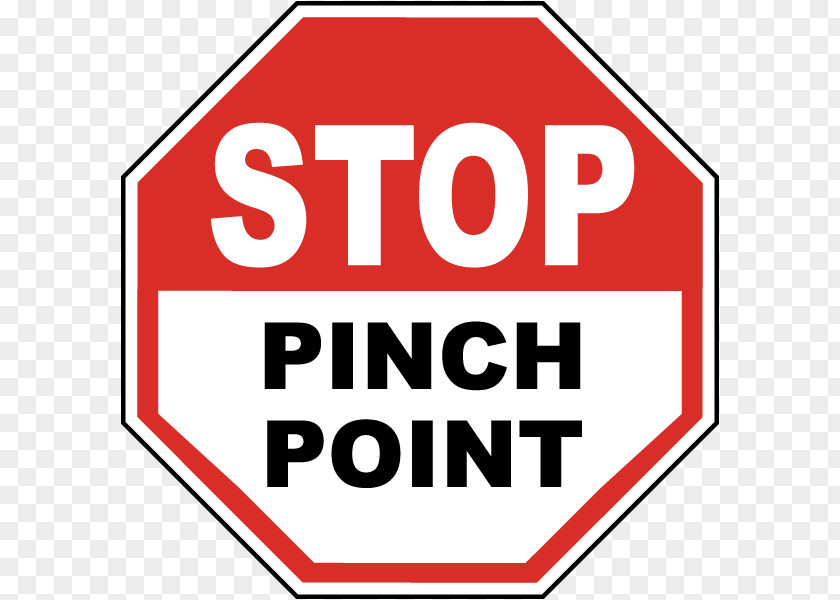 Pinch Point Stop Sign Personal Protective Equipment Sticker Hard Hats PNG