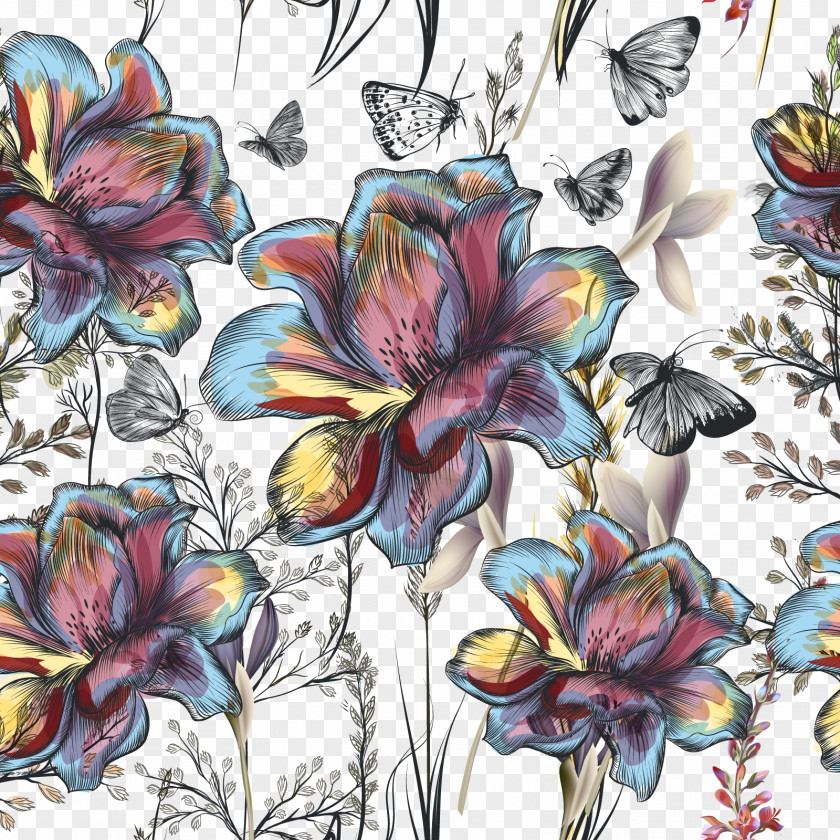 Vector Flowers Flower Floral Design Stock Illustration PNG