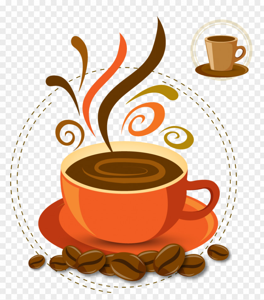 Cartoon Coffee Iced Espresso Cafe Coffeemaker PNG