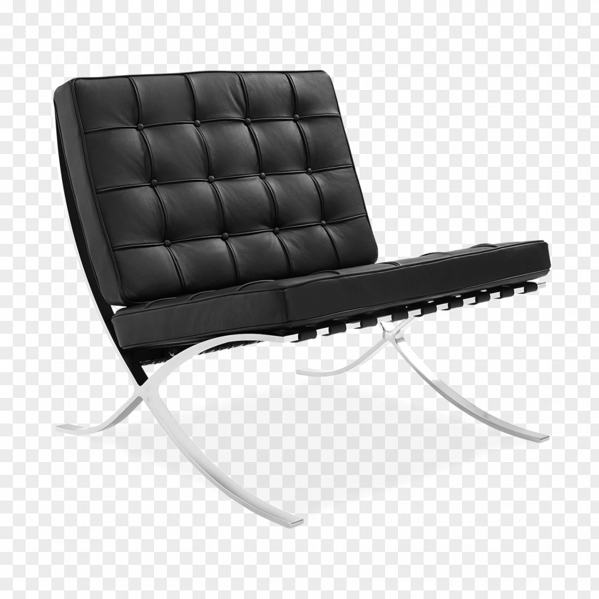 Lustre Barcelona Chair Pavilion Eames Lounge Couch PNG