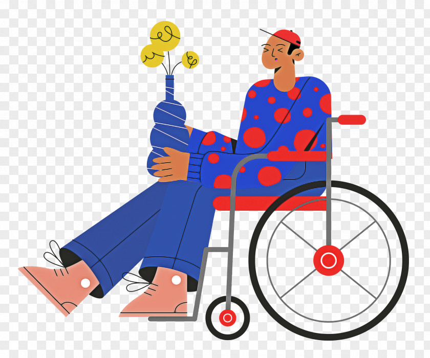 Sitting On Wheelchair PNG