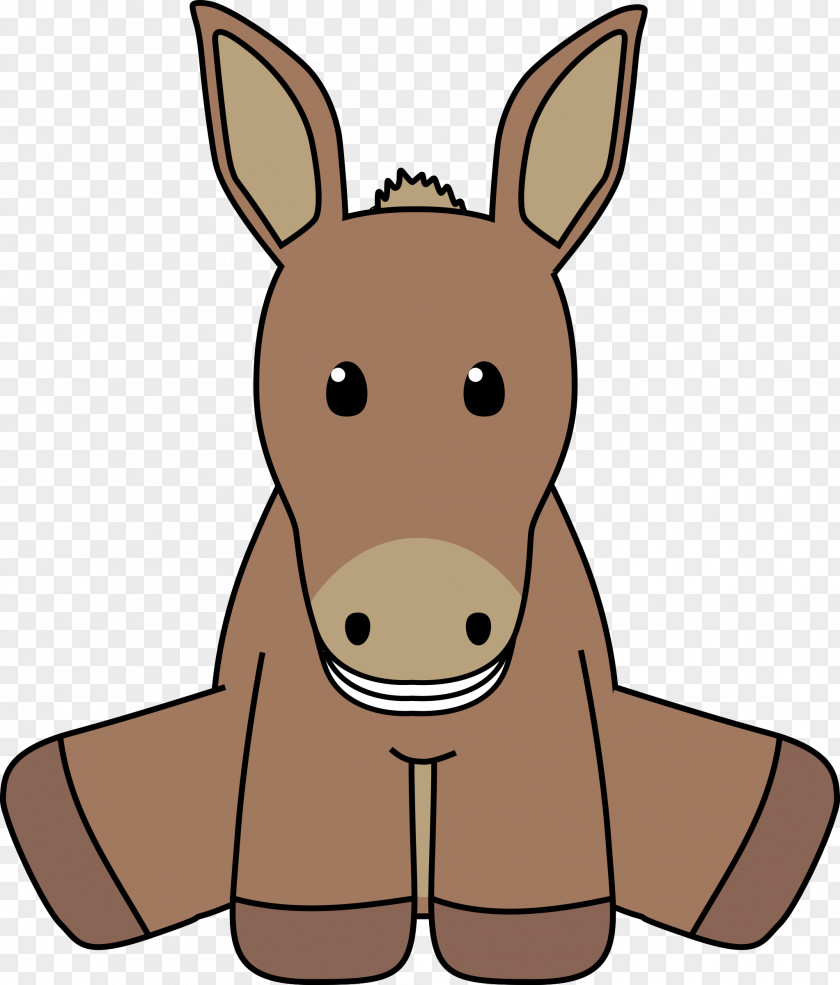 Donkey Smile Clip Art PNG