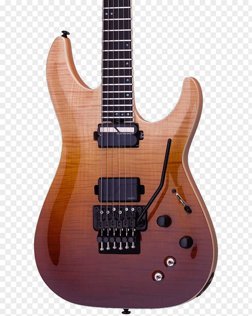 Guitar Floyd Rose Schecter C-1 Hellraiser FR Research Musical Instruments PNG