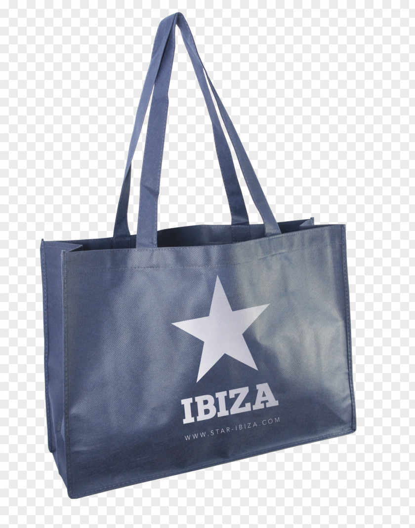 Ibiza Blue Tote Bag Nonwoven Fabric Shopping PNG