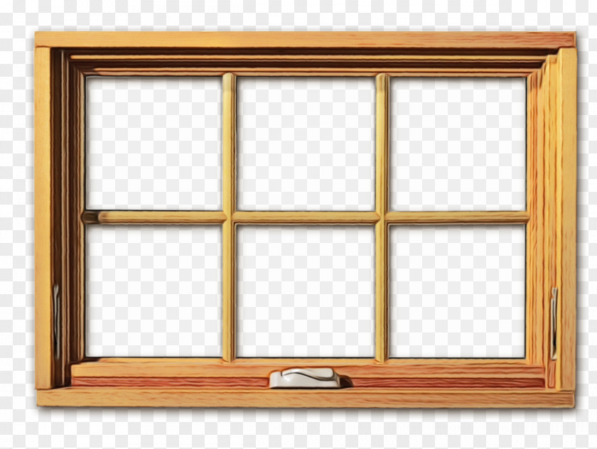 Rectangle Glass Wood Frame PNG