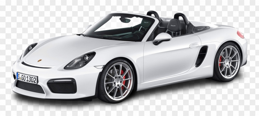 White Porsche Boxster Spyder Car 2015 2016 918 PNG