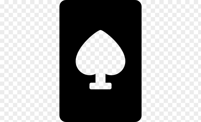 Ace Of Spades Symbol Black M PNG