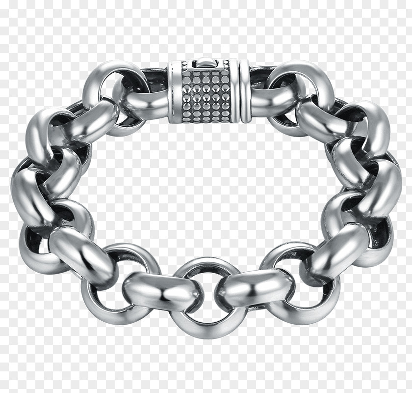 Chain Silver Men's Bracelet Jewellery Sterling PNG