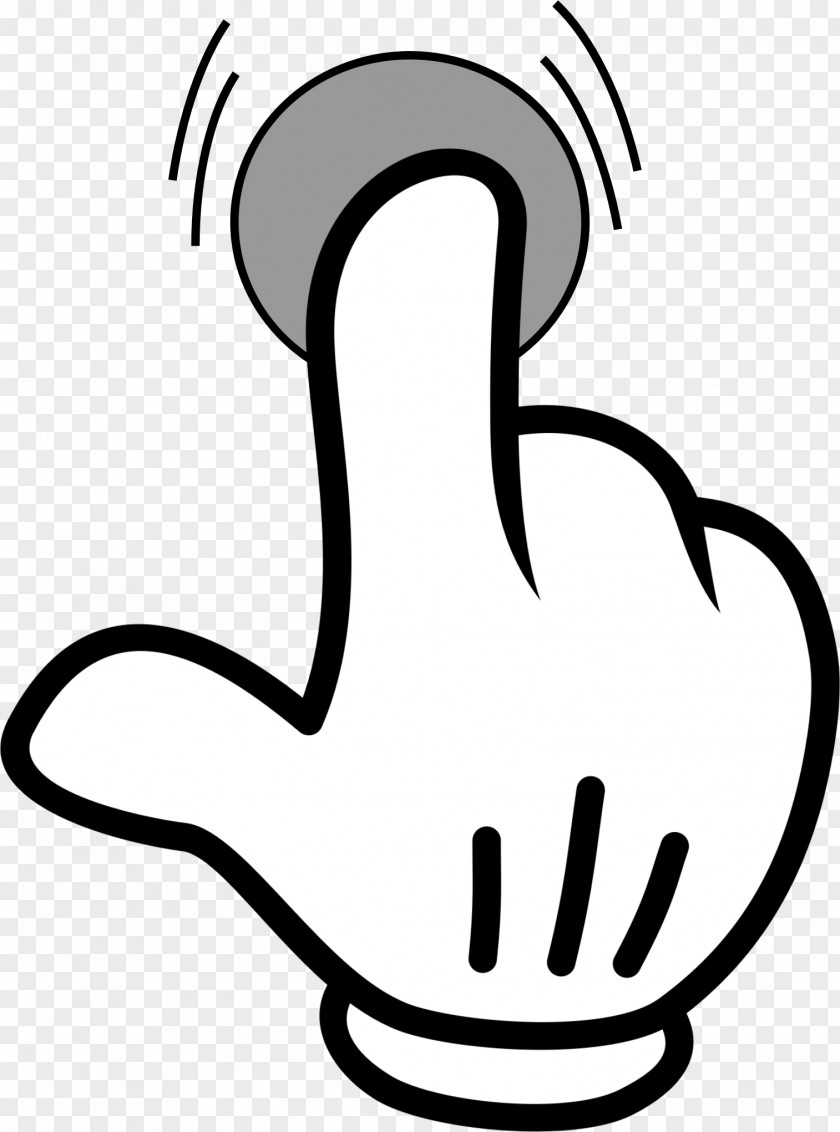 Click Index Finger Hand Pointing Clip Art PNG