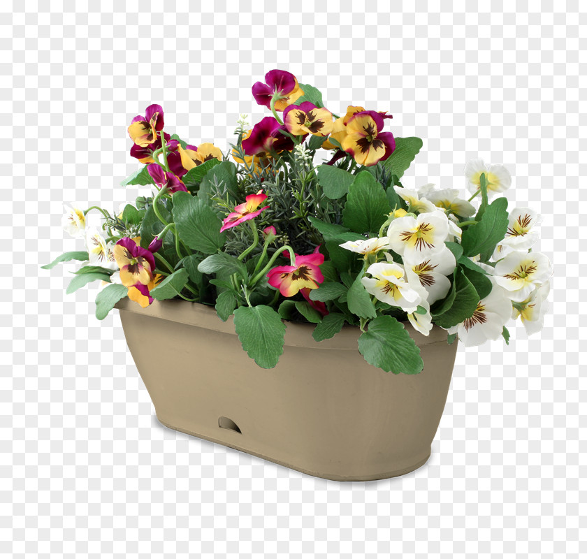 Edible Balcony Garden Floral Design Flowerpot Houseplant Fence PNG