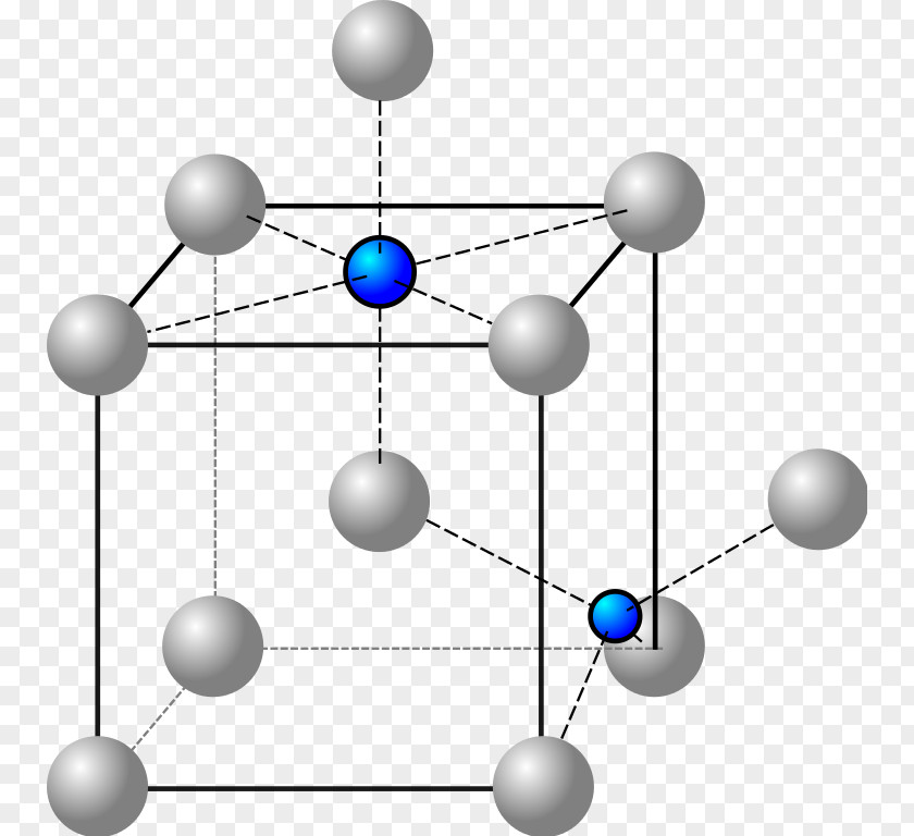 Iron Alfa Ferit Interstitial Defect Atom Crystallographic PNG