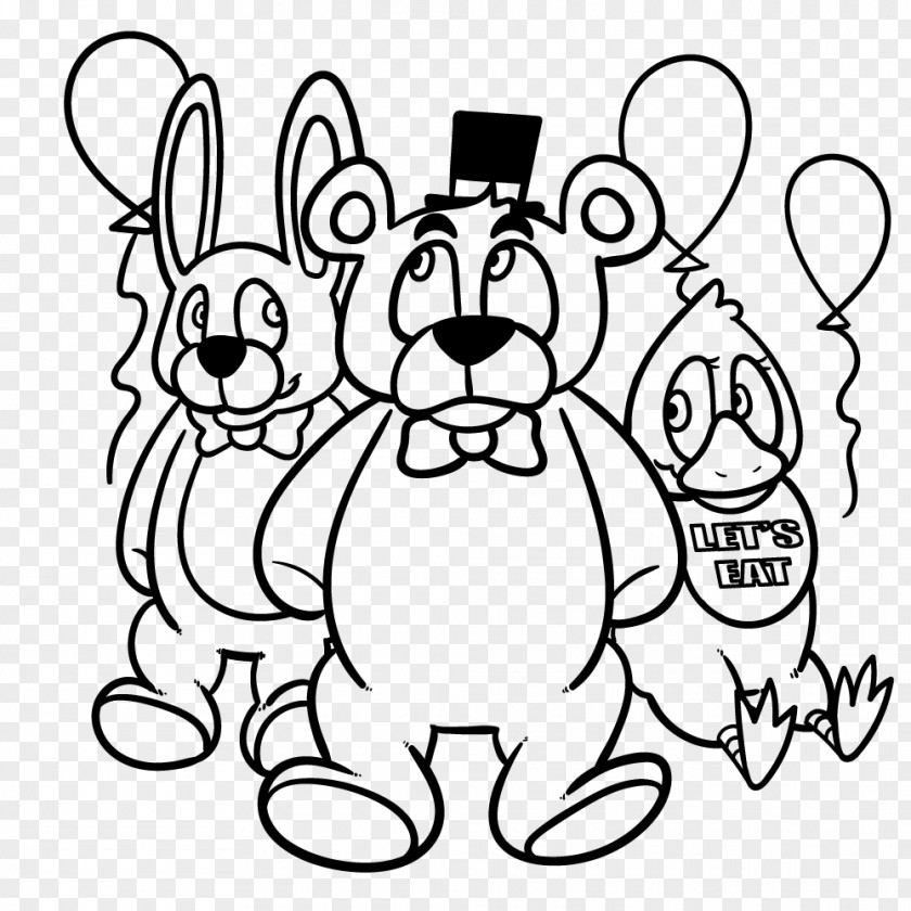 Musical Night Five Nights At Freddy's: Sister Location Dog Coloring Book PNG