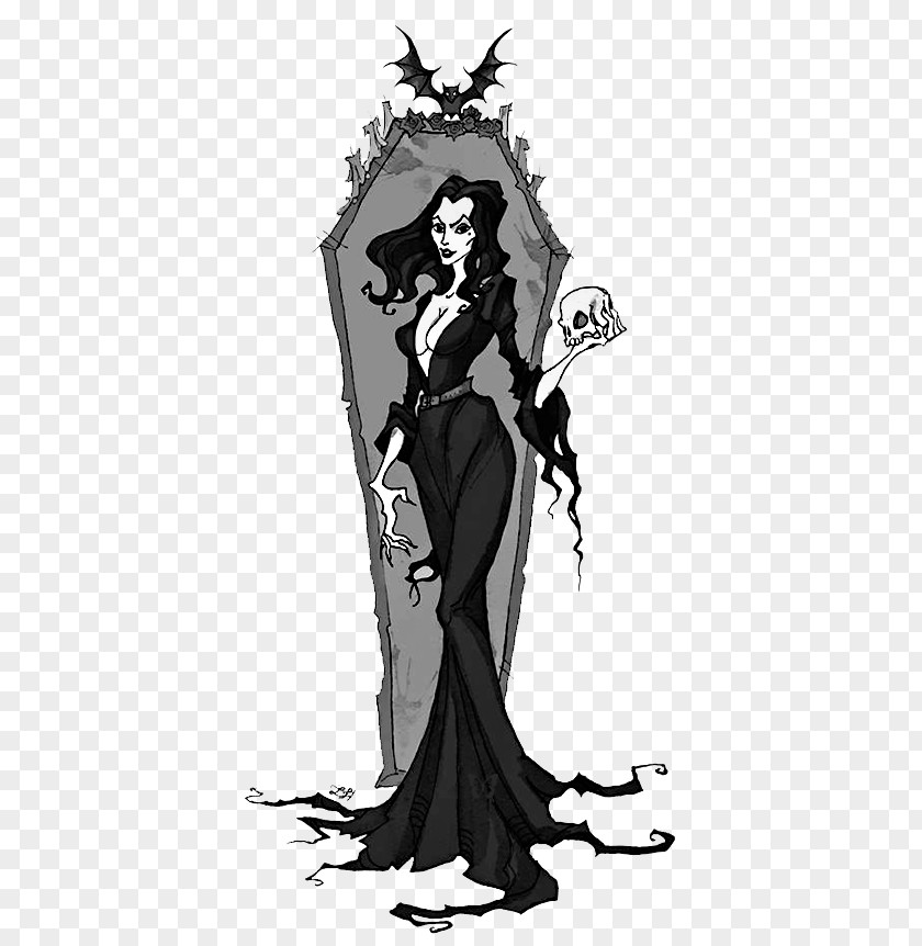 Vampire Morticia Addams Wednesday Drawing Art Photography PNG