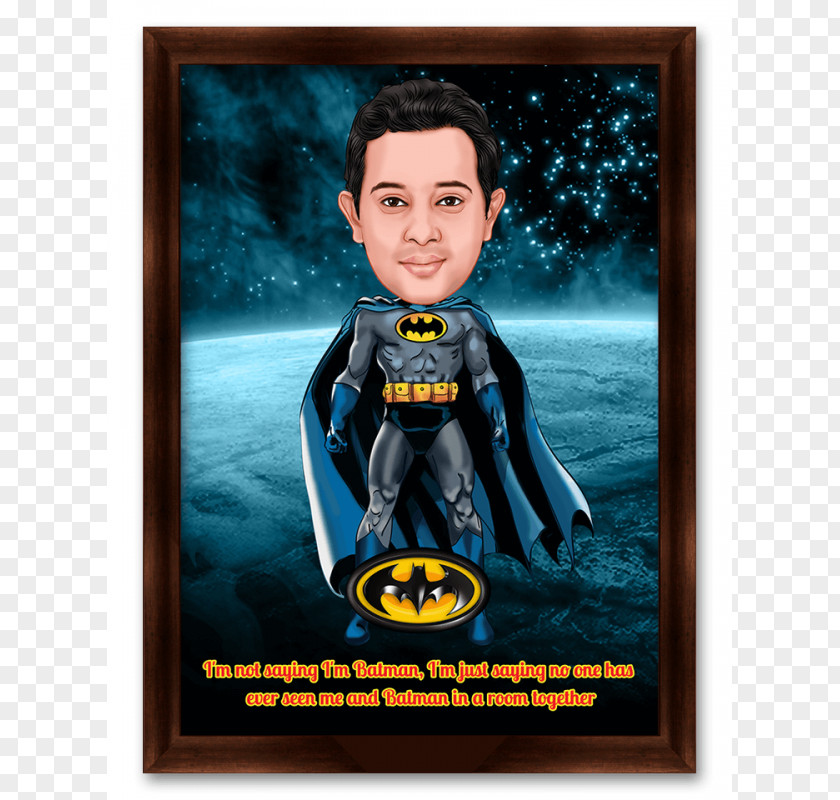 Batman Caricature Gift Birthday Anniversary PNG