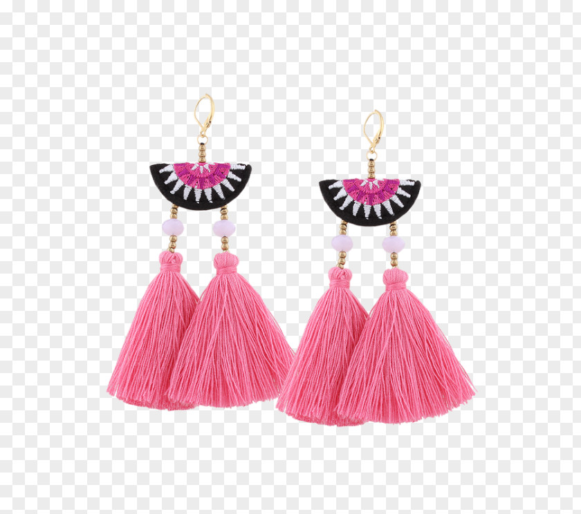 Geometric Stitching Earring Jewellery Charms & Pendants Pearl Tassel PNG