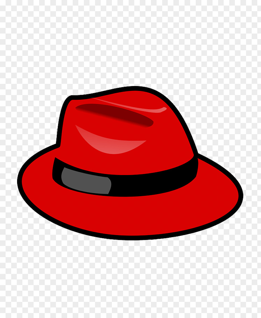 Hat Clip Art Red Software Enterprise Linux Openclipart PNG