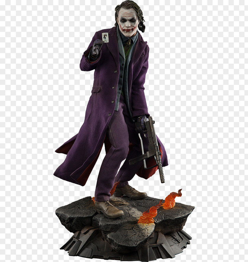 Joker Dark Knight The Heath Ledger Batman Sideshow Collectibles PNG