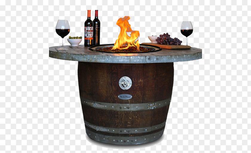 Table Fire Pit Wine Fireplace Flame PNG