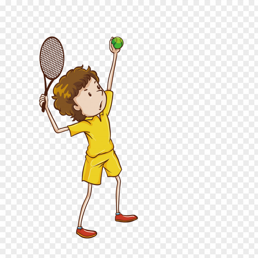 Vector Cartoon Villain Playing Tennis Illustrator Play Royalty-free Clip Art PNG