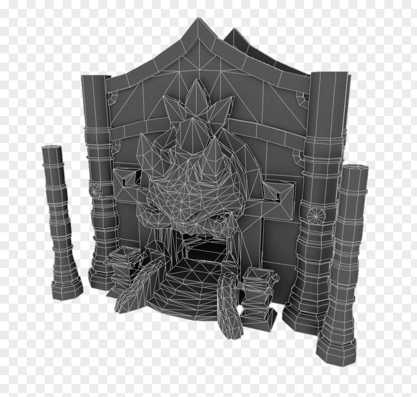 Beautifully Hand Painted Architectural Monuments Low Poly Building 3D Modeling ClassDojo PNG