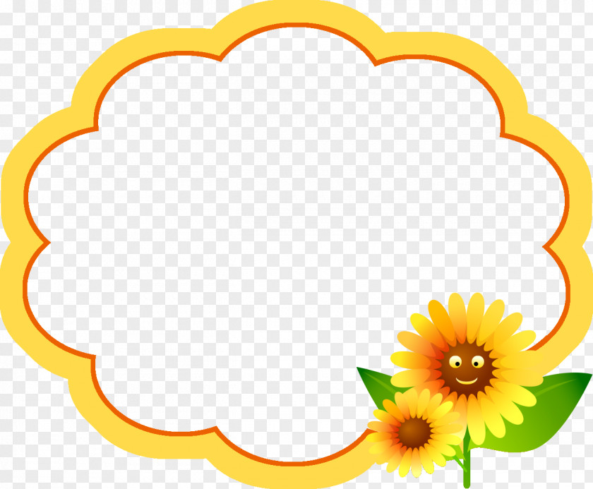 Design Common Sunflower Picture Frames Photography PNG