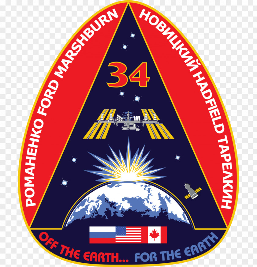 Patch Expedition 34 International Space Station Soyuz TMA-05M 33 TMA-06M PNG