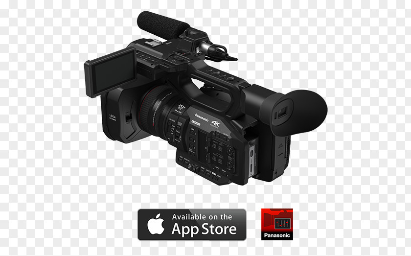 Professional Camera Panasonic HC-X1 4K Resolution Camcorder AG-UX180 AG-UX90 PNG