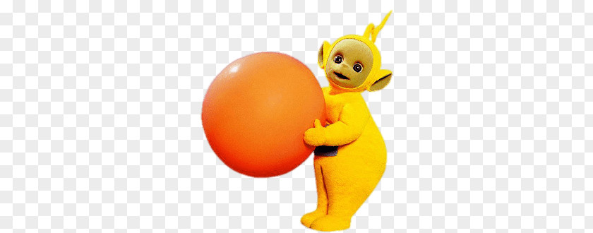 Teletubbies Lala With Orange Ball PNG Ball, from clipart PNG