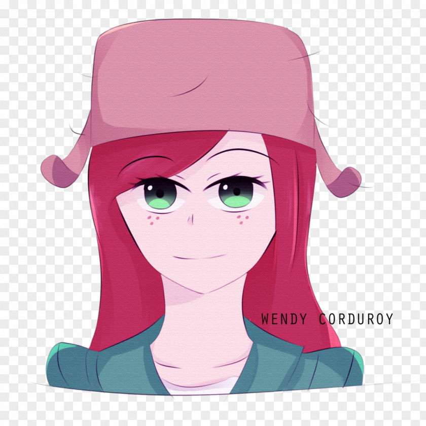 Wendy Corduroy Nose Pink M Character Animated Cartoon PNG