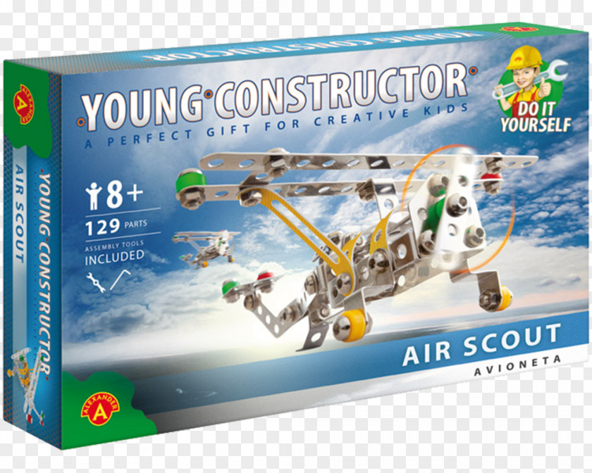 Air Scout Airplane Child Toy Block Constructor PNG