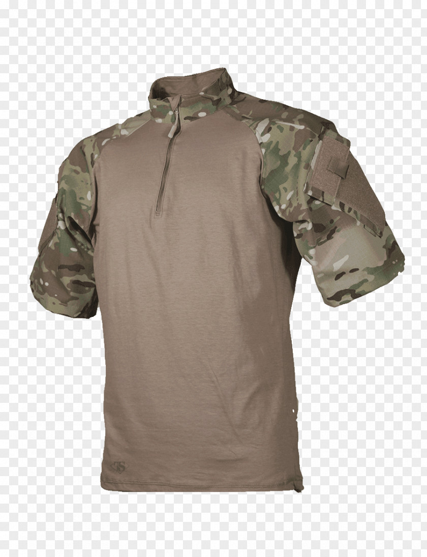 Camouflage Uniform T-shirt Army Combat Shirt Sleeve TRU-SPEC PNG