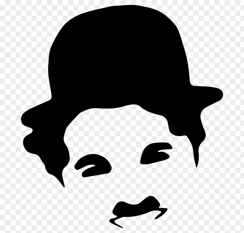 Charlie Chaplin Stencil Silhouette Clip Art PNG