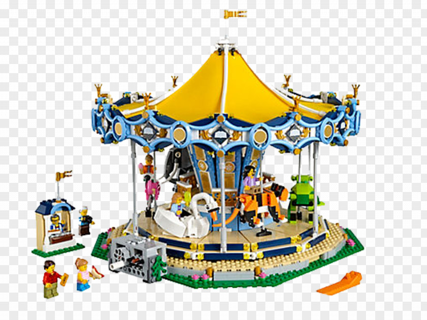 Gold Carousel Amazon.com LEGO 10257 Creator Lego Minifigure PNG