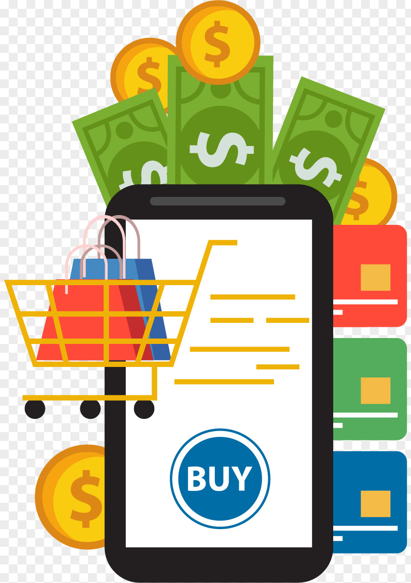 Mobile Phone Supermarket Shopping Consumption Online PNG