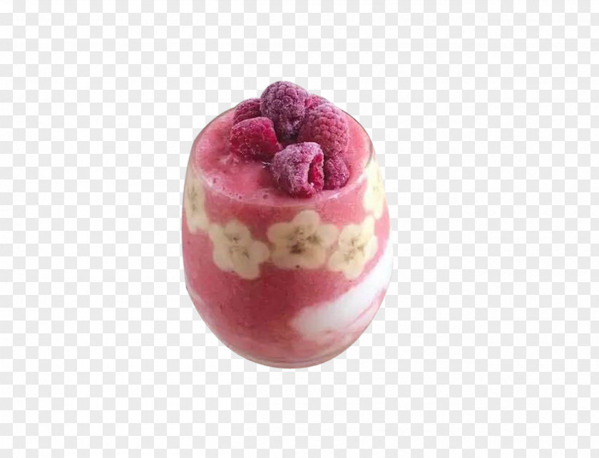 Raspberry Think Of Snow Frozen Yogurt Sundae Gelato Panna Cotta PNG
